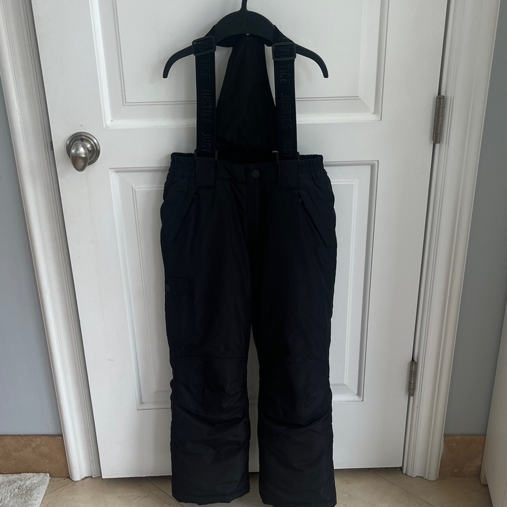 Kids Black Justice Snow Pants 8